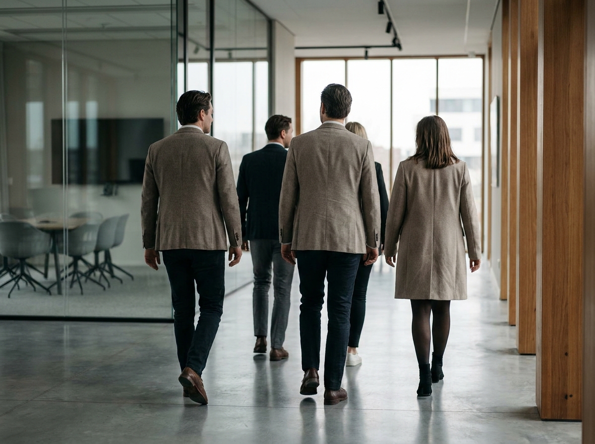 Diverse professionals in modern kantoor