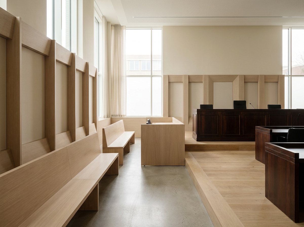 Lege Nederlandse rechtszaal