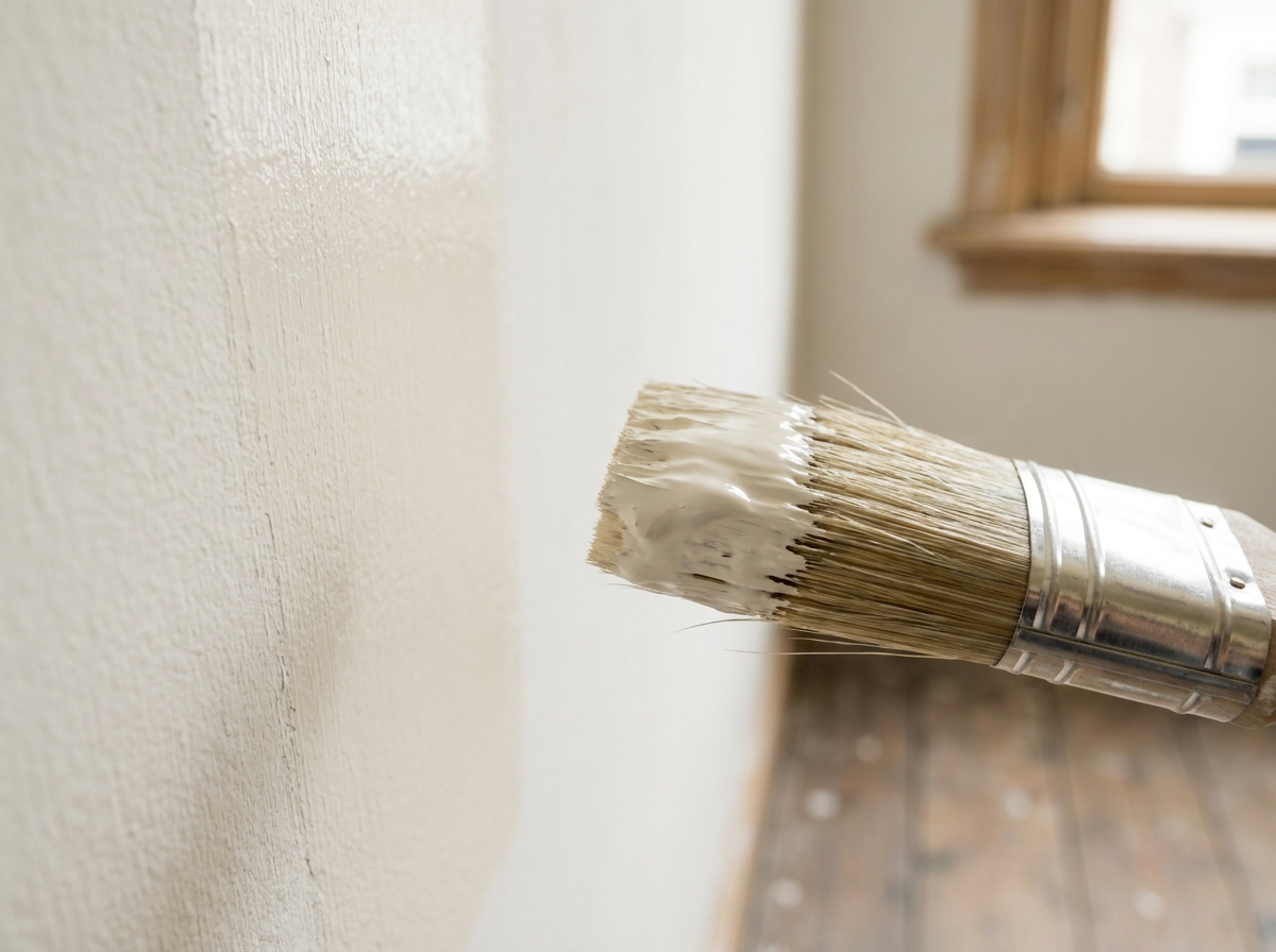 Lichte cosmetische verfwerk in woning