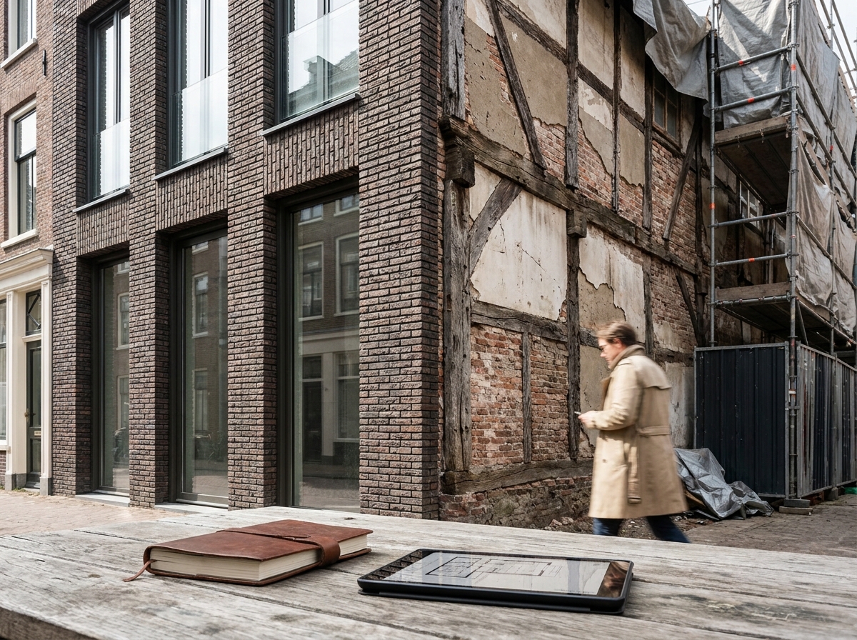 Gebouw mid-transformatie nieuwbouwstatus